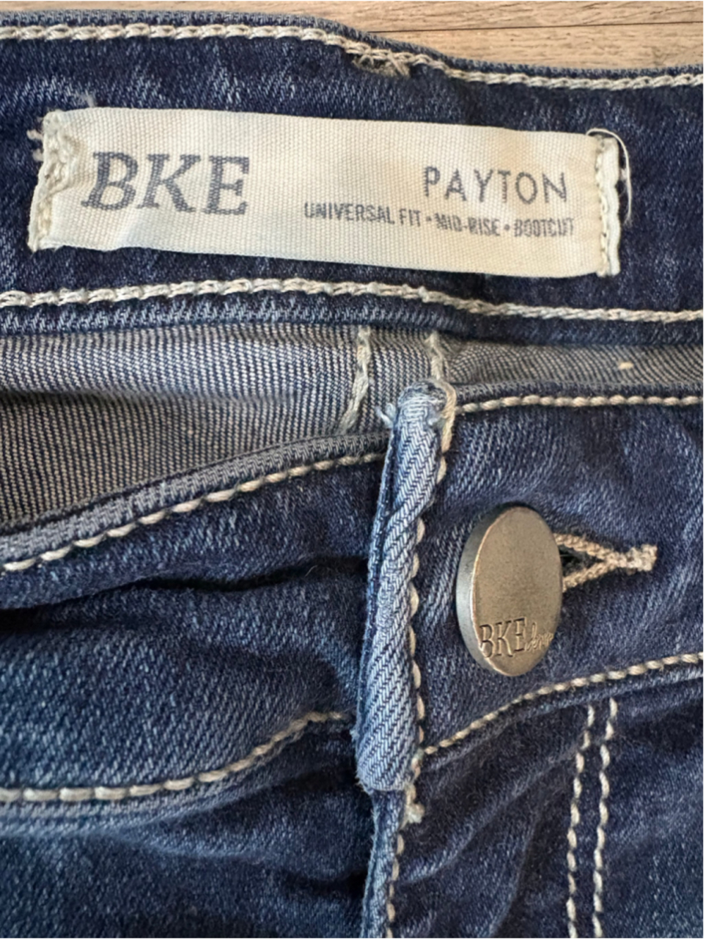 BKE Payton Bootcut Jeans Women's 31x31.5 Universal Fit Mid Rise Blue Stretch - Picture 7 of 9